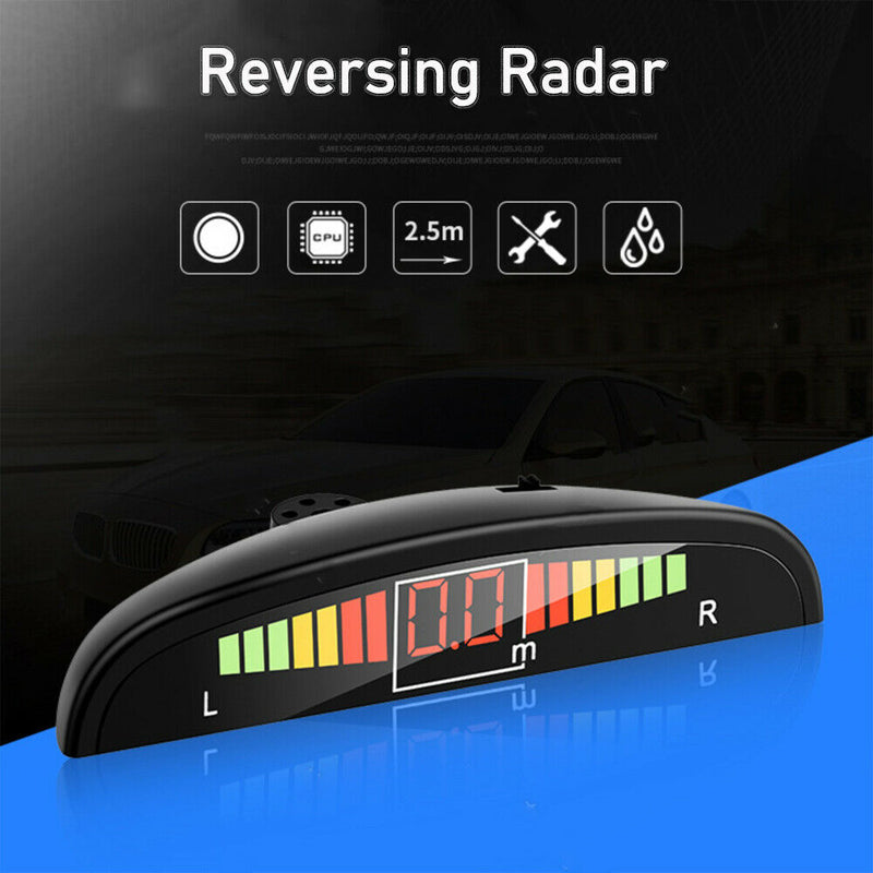 LED Display Car Parking Sensor Reverse Backup Radar Monitor System 4 Sensors