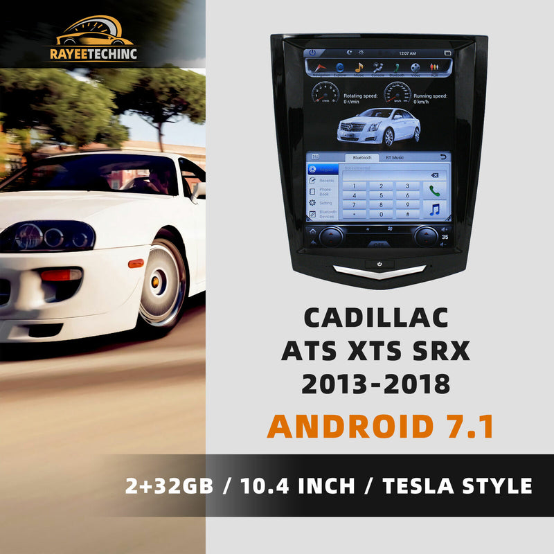 Android Tesla Vertical Screen Car Radio GPS For Cadillac ATS SRX CTS XTS 2013+