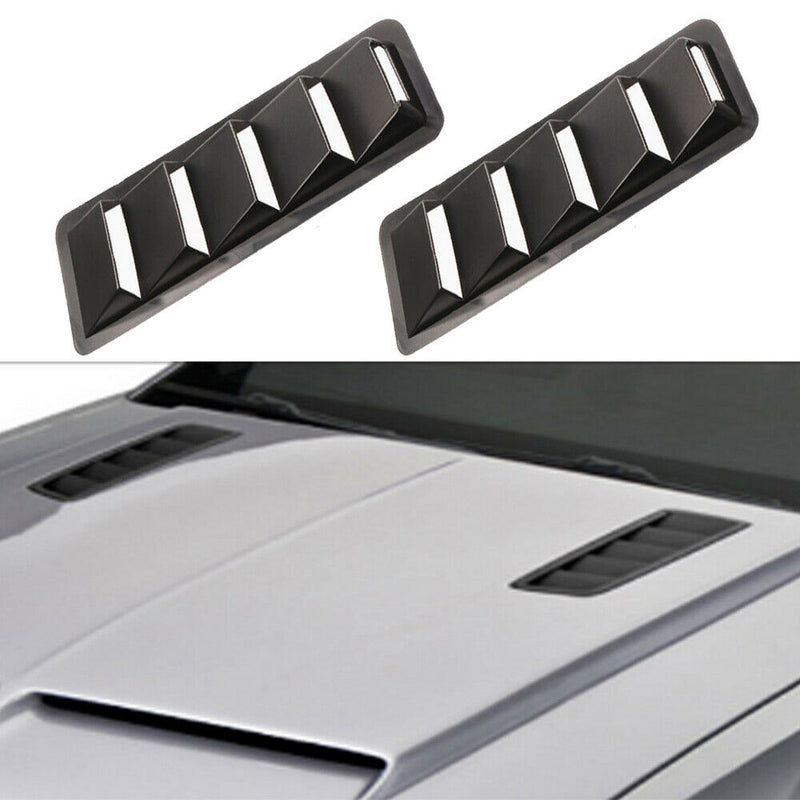 2X Universal Cooling Panel Trim Set Hood Vents Louver Air ABS Plastic Solid