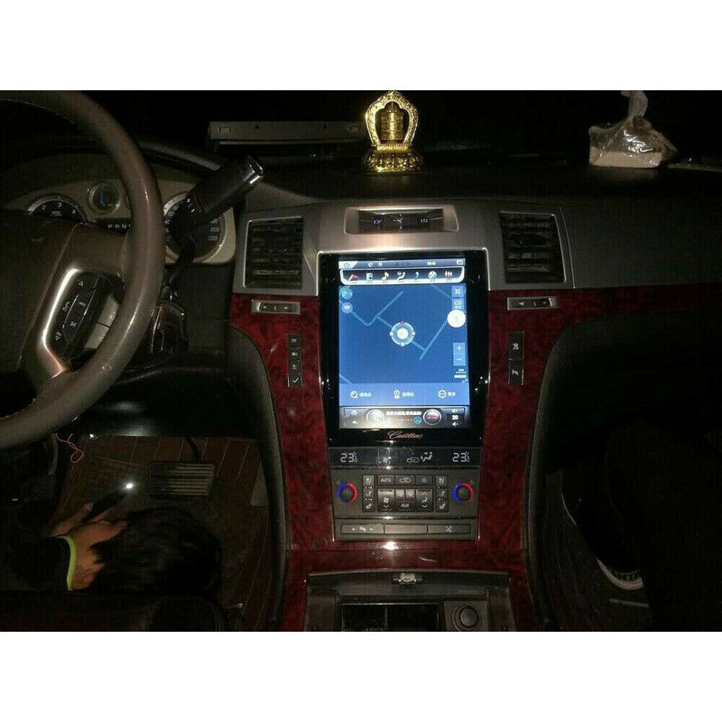 64GB 10.4" Tesla Style Car GPS Radio Navigation For Cadillac Escalade 2007-2015
