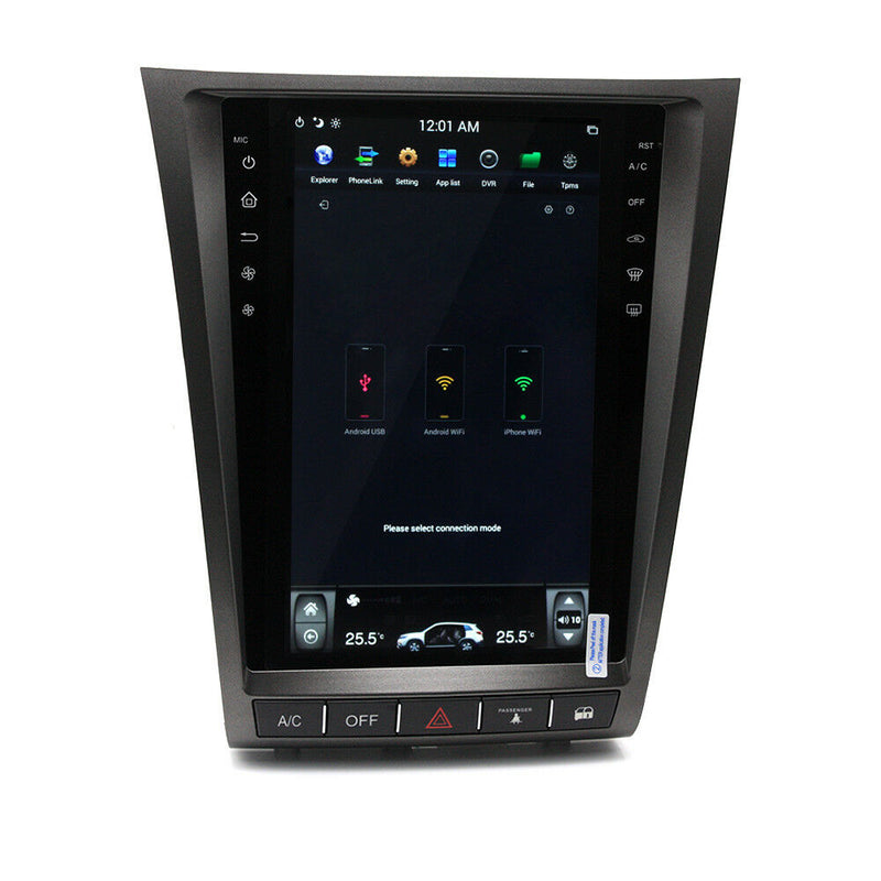 32GB Vertical Screen Car GPS Radio GPS Headunit For Lexus GS300 GS460 2006-2011