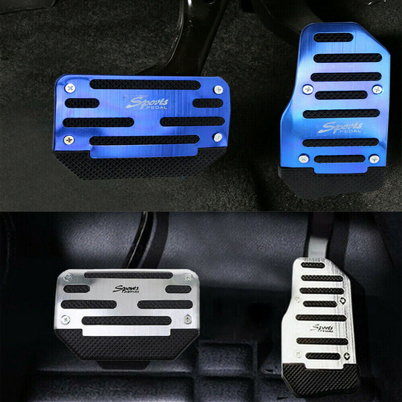 Universal Non-Slip Automatic Gas Brake Foot Pedal Pad Cover Car Accessories Blue
