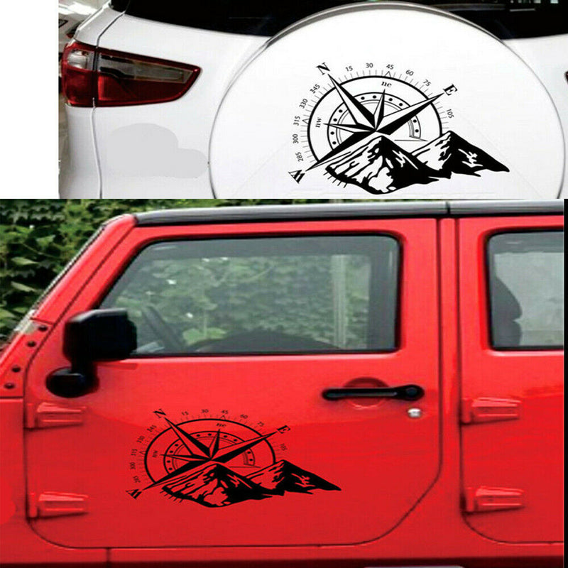 60*50CM PVC Graphics Sticker Body Door Hood Decal navigation Compass For Car SUV