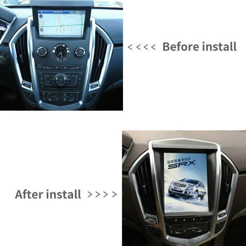 Android 7.1 Tesla Vertical Screen Car GPS Radios 32GB For Cadillac SRX 2009-2012