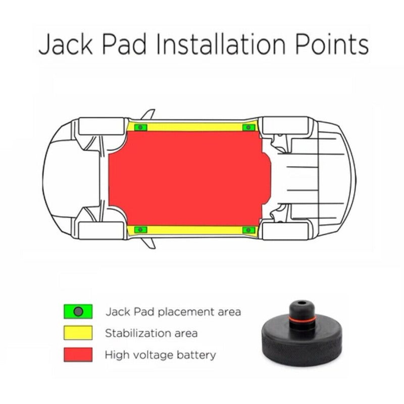 4x Car Jack Lift Pad For Tesla Model 3/S/X/Y Lifting Jack Pad Adapter Tool US