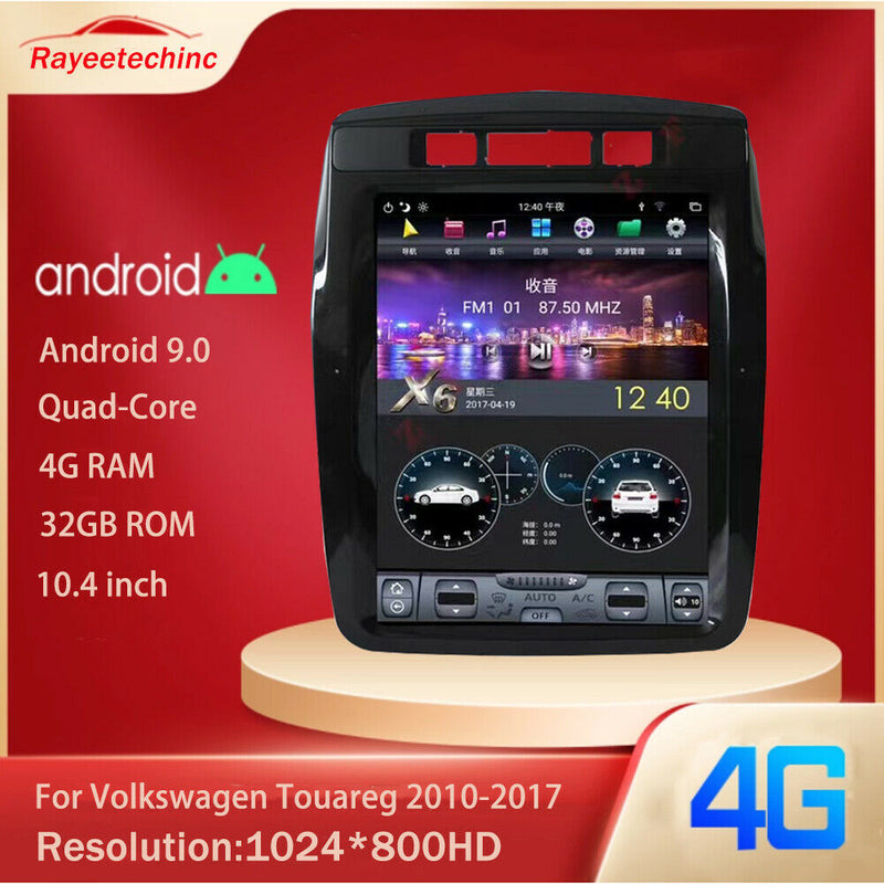 Android 9.0 Tesla Style Car GPS Radio Carplay For Volkswagen Touareg 2010-2017