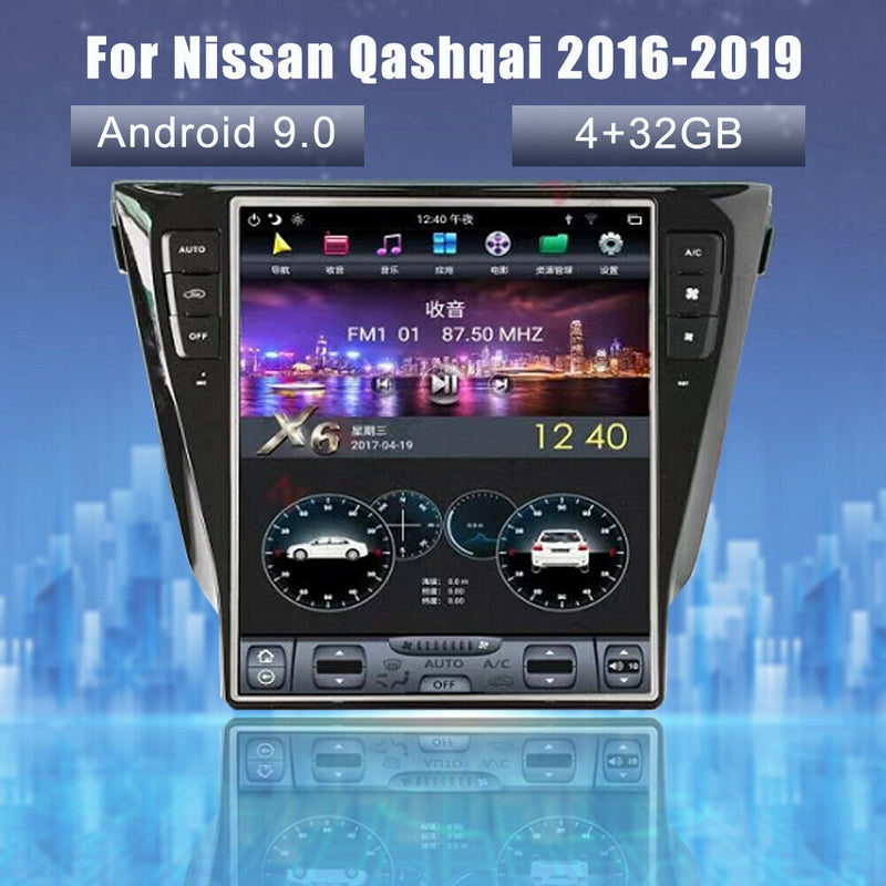 12.1" Android 9.0 Tesla Style Car GPS Radio Carplay For Nissan Qashqai 2016-2019