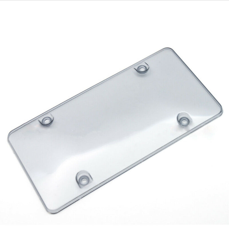 Truck Smoked License Plate Cover Frame Shield Tinted Bubbled Tinted Flat US Car