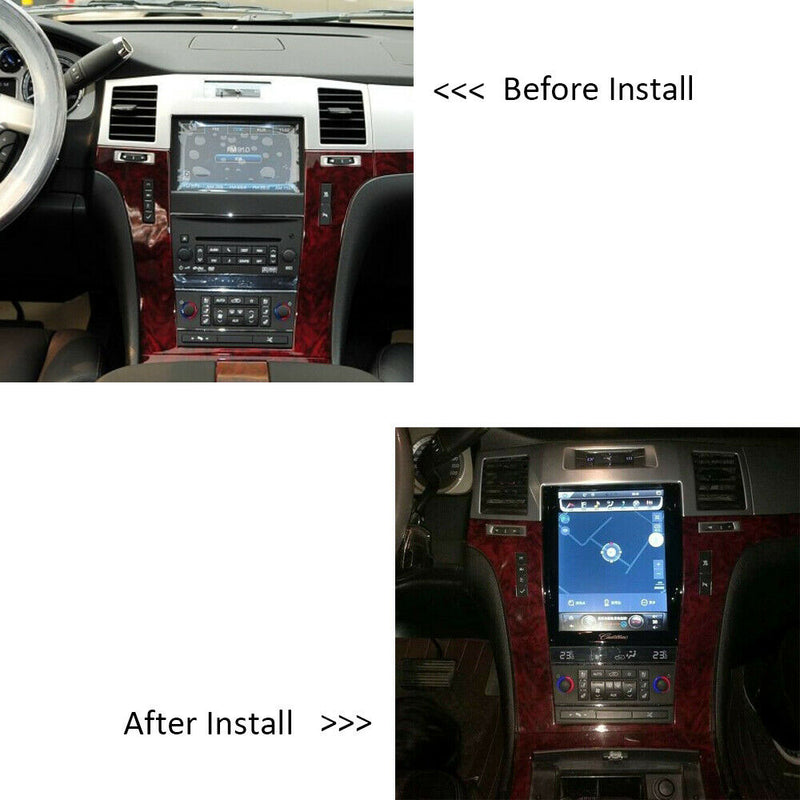 Android 9.0 Vertical Tesla Screen Car GPS Rdio For Cadillac Escalade 2007-2015