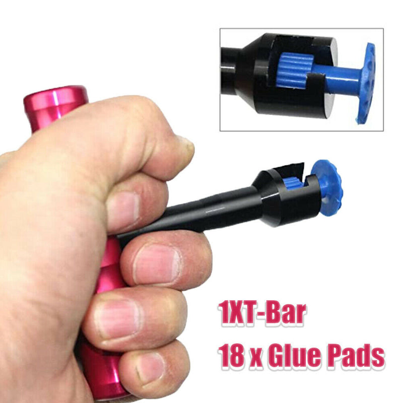 1 Set Car Tabs & T-Bar Puller Lifter Paintless Dent Pit Repair Tool Accessories