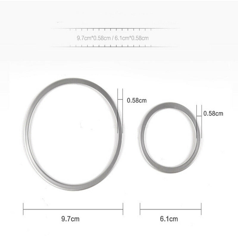 Steel Inner Door Stereo Ring Speaker Cover Trim 6pcs For BMW X5 2008-2013