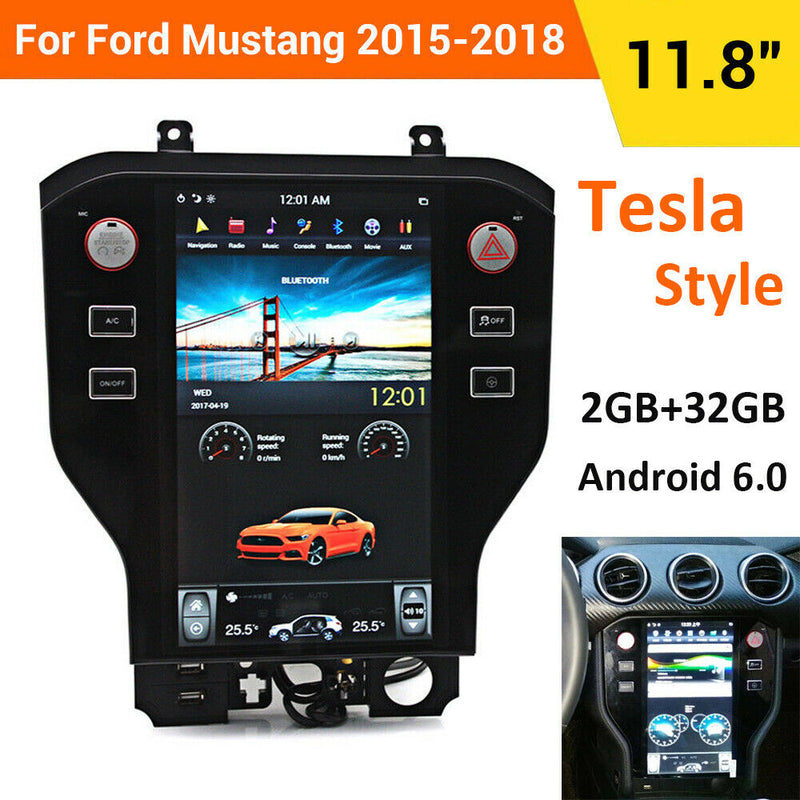 Android Tesla Screen 11.8" Car Radio GPS Navigation for Ford Mustang 2015-2019