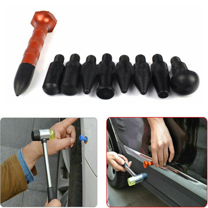 Car Repair Tools Push Rod Tap Down Hammer Knock Paintless Dent Hail Removal Kit