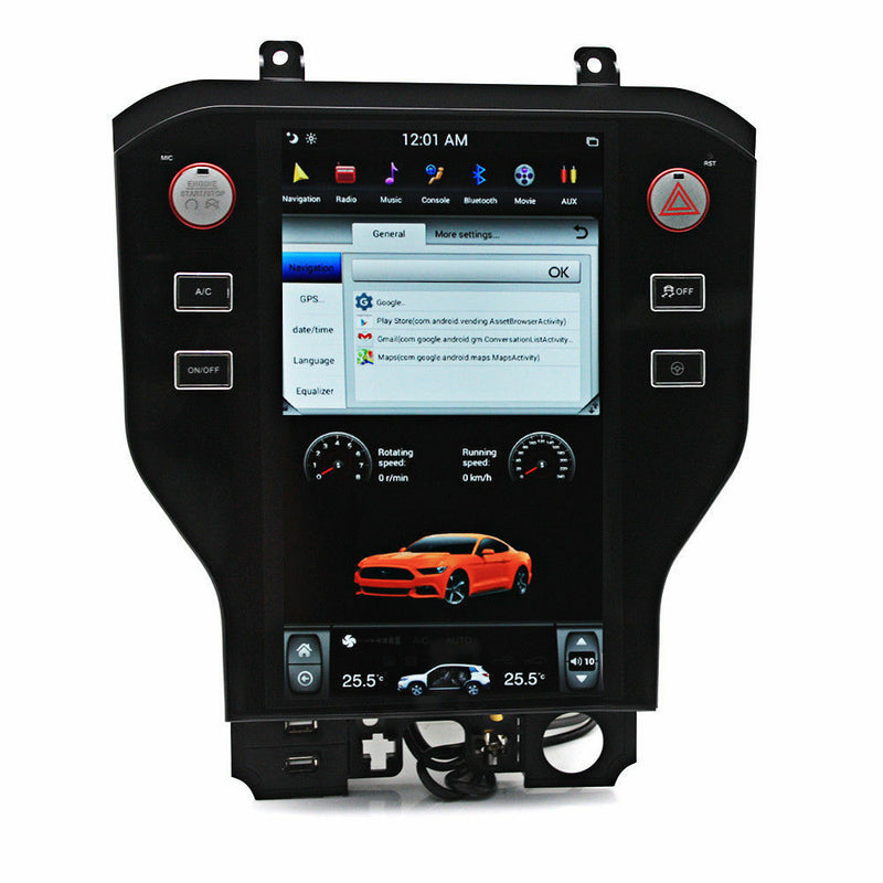 Android Tesla Vertical Screen Car Radio GPS For Ford Mustang 2015-16-17-18-2019