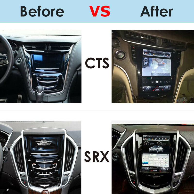 Android Tesla Vertical Screen Car Radio GPS For Cadillac ATS SRX CTS XTS 2013+