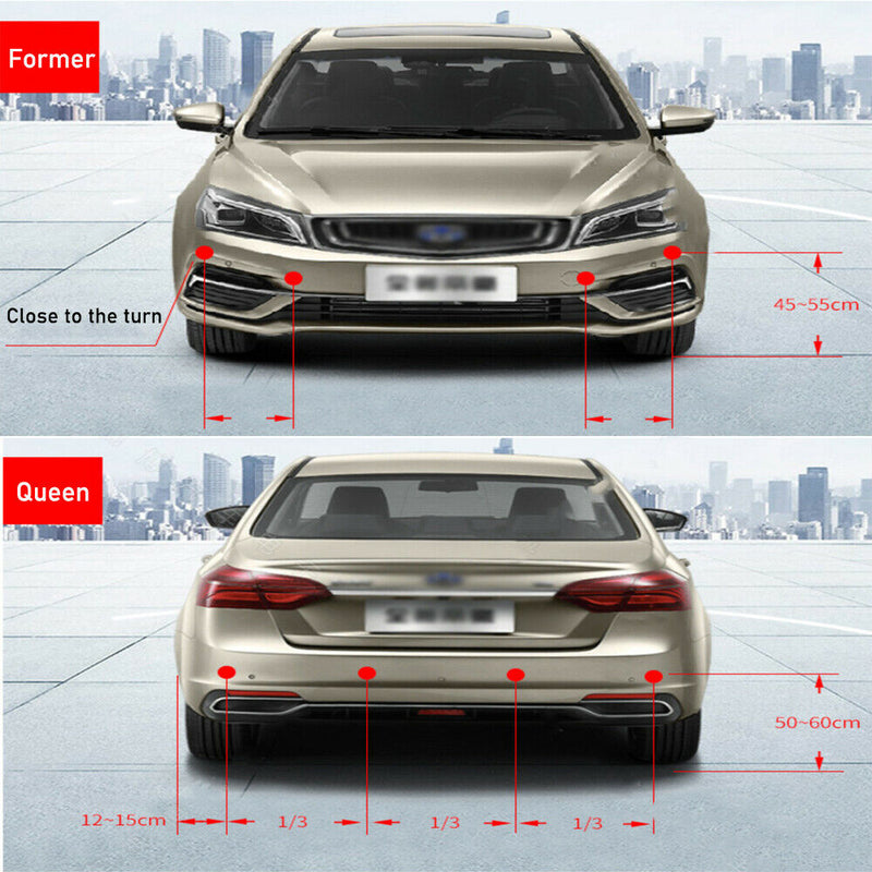 LED Display Car Parking Sensor Reverse Backup Radar Monitor System 4 Sensors