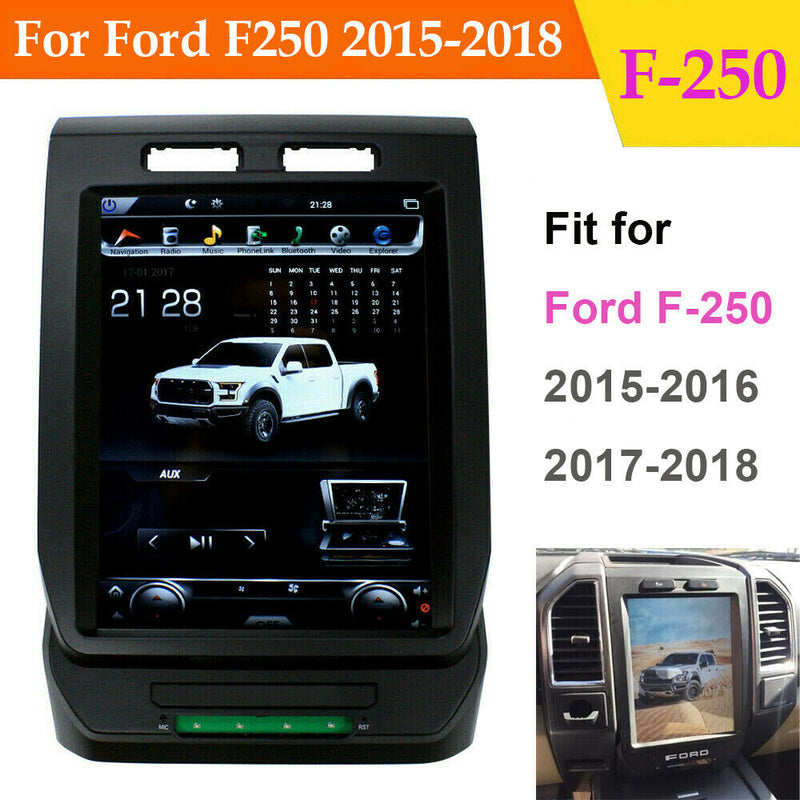 12.1" Android Tesla Vertical Screen Car GPS Radio For Ford F-150 F-250 2015-2019