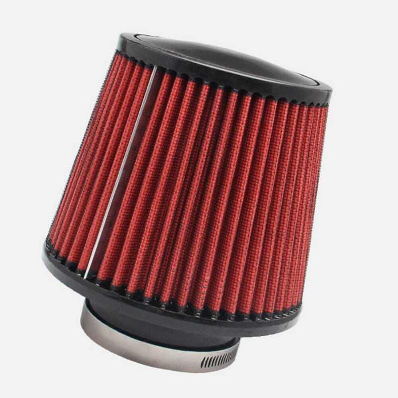 New 100MM Round Tapered Universal Air Intake Cone Filter Chrome Truck/Car/SUV US