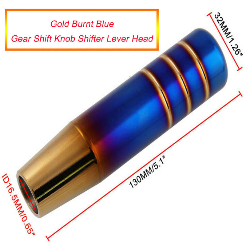 1×Aluminum Bride Burnt Blue Gear Shift Knob Shifter Lever Head 13CM Universal US