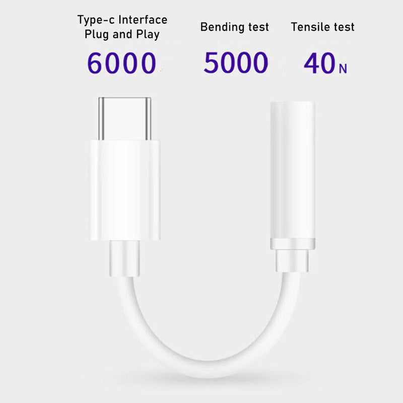 USB Type C To Adapter 3.5mm AUX Headphone Cable Headphone Cable For Xiaomi Black