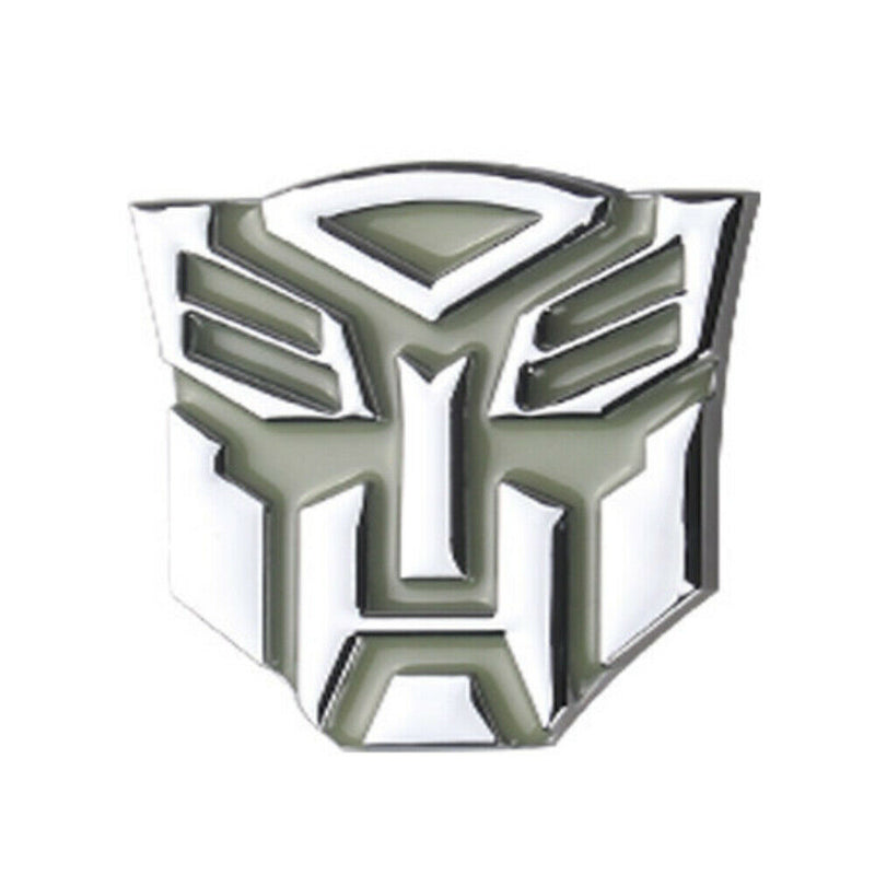 3D Metal Chrome Transformers Autobot Deception Auto Front Grille Badge Emblem