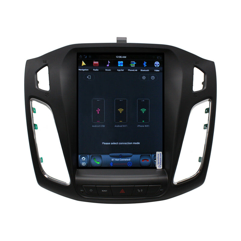 32GB Tesla Vertical Full Screen Car GPS Radio Headunit For Ford Focus 2012-2018