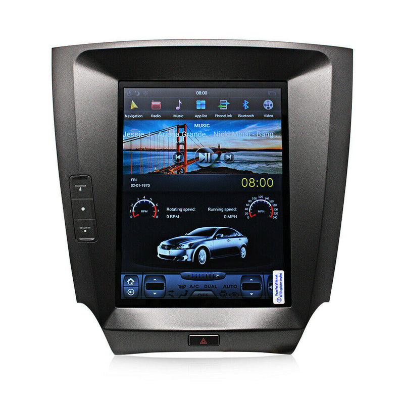 Android Tesla Vertical Car GPS Radio Navigation for Lexus IS250 IS350 2007-2015