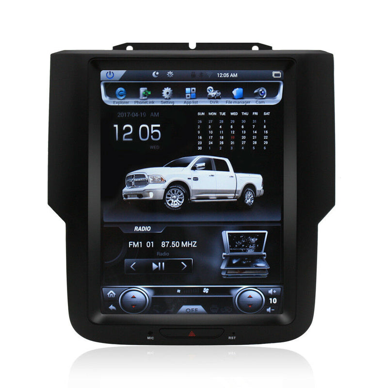 10.4" Tesla Vertical Screen Car Radio GPS Navi For 2015 Dodge Ram 1500 Big Horn