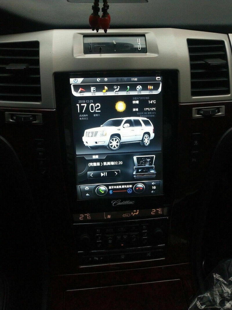 64GB Android 6.0 Tesla Style Screen Car GPS Rdio For Cadillac Escalade 2007-2015