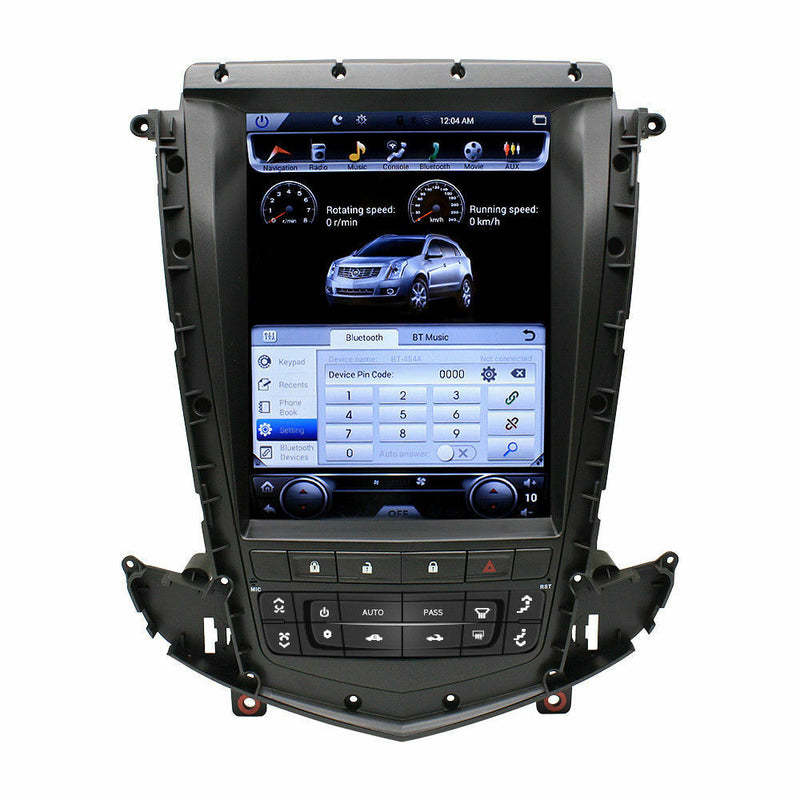 10.4" Android 9.0 Tesla Vertical Screen Car GPS Radio For Cadillac SRX 2009-2012
