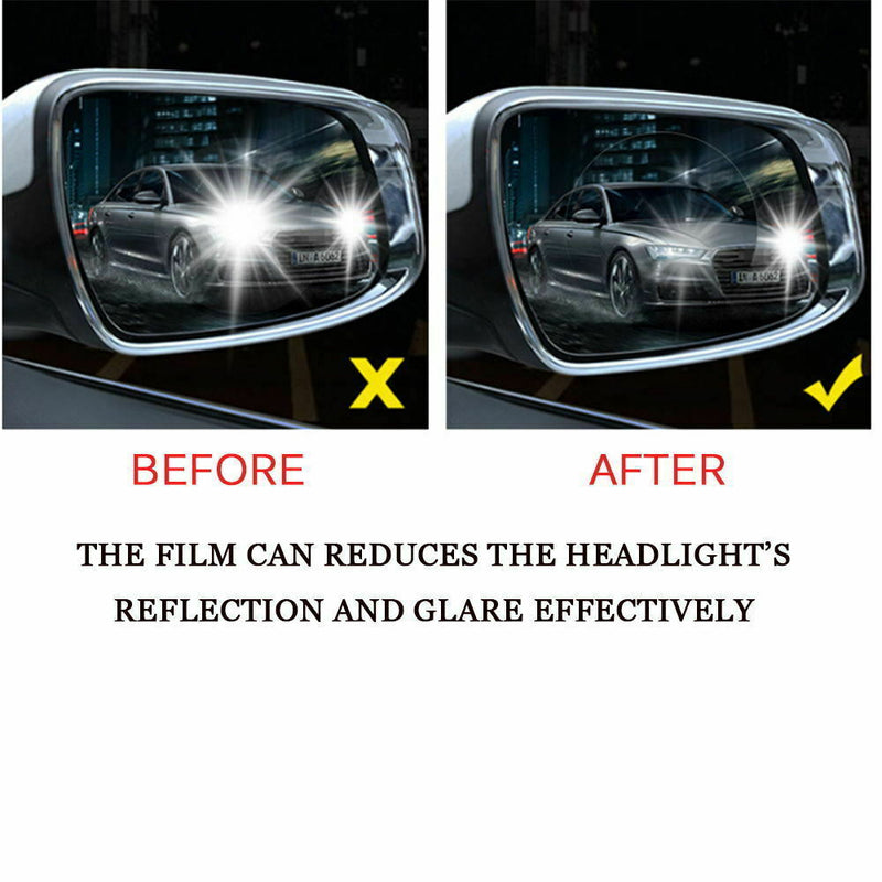 1 x Pair Rainproof Car Wing Mirrors Anti-fog Protective Film Sticker Rain Shield