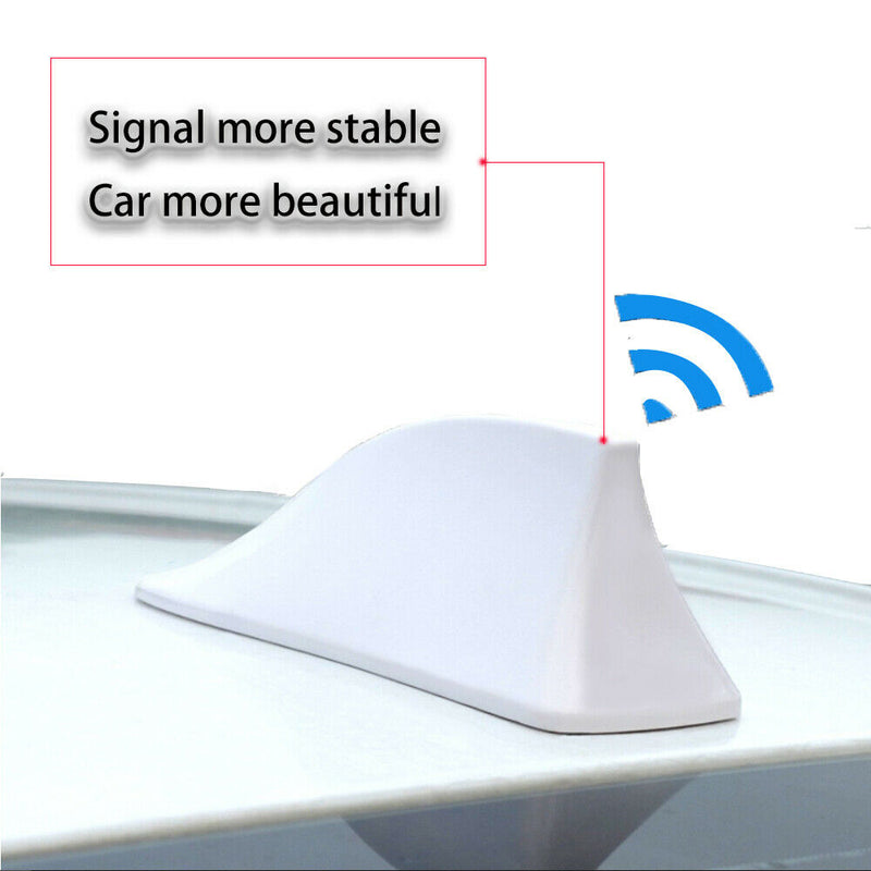 Shark Fin Stylish Auto Antenna For Radio Signal Aerials Car Decoration Gray