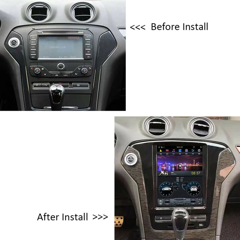 Android 9.0 Tesla Vertical Screen GPS Navigation Radio For Ford Mondeo 2010-2013
