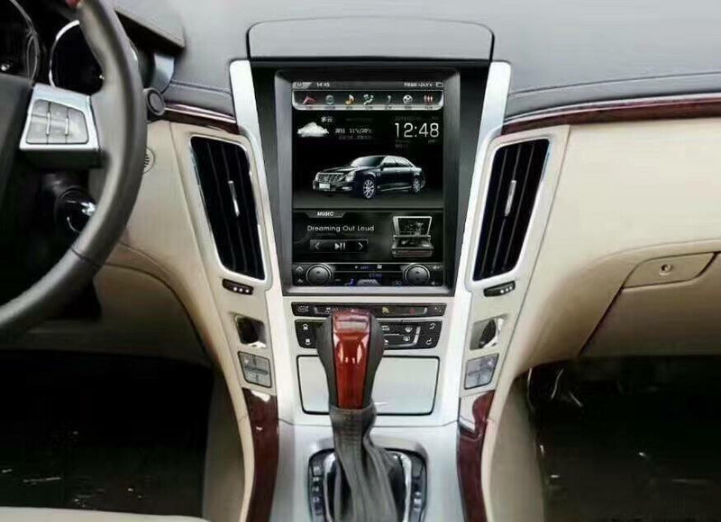10.4" 4+32GB Vertical Screen Car Radio GPS Navigation For Cadillac CTS 2007-2012