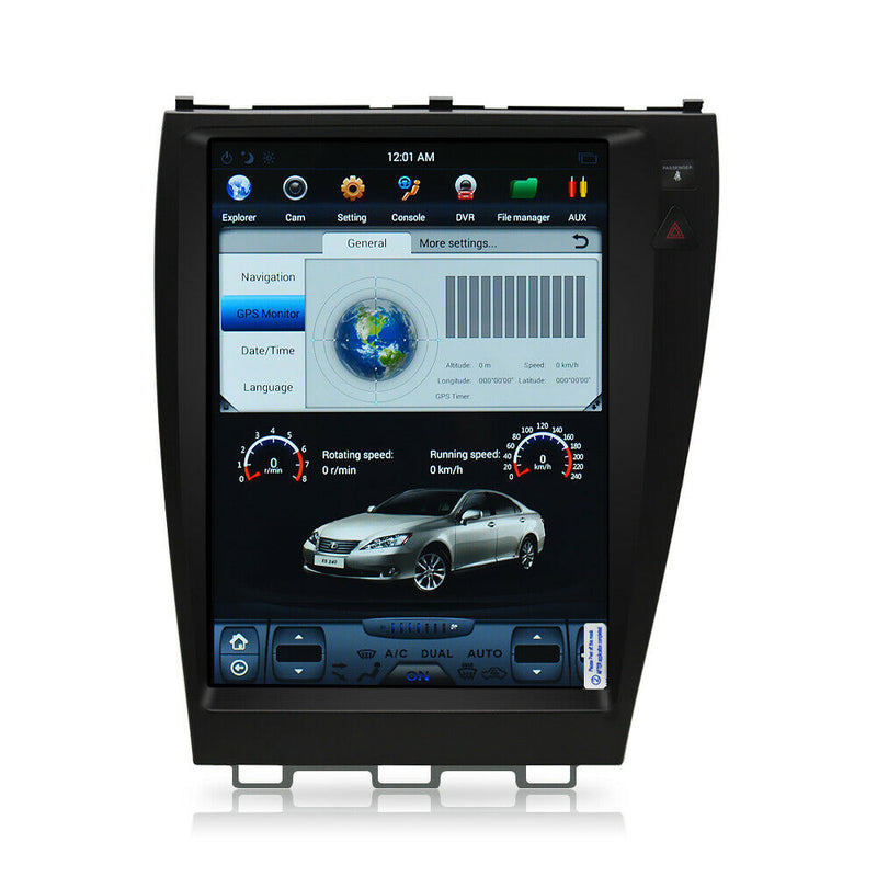Android 9.0 Radio Vertical Screen GPS Carplay For Lexus ES240 ES350 2006-2012
