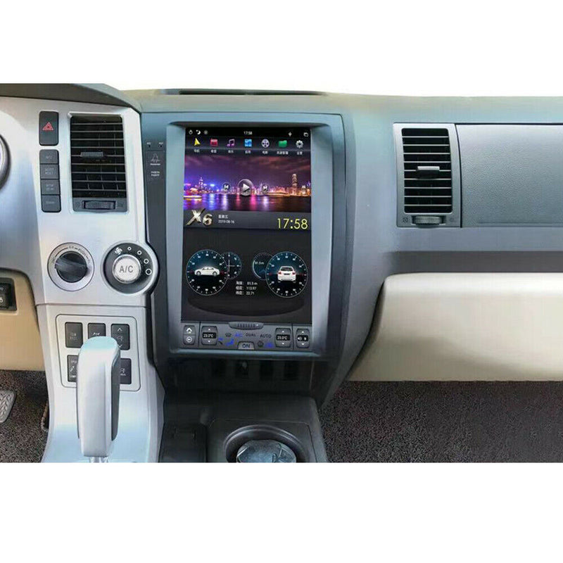 4+64GB Android 9.0 Radio Vertical Screen GPS Stereo For Toyota Tundra 2007-2011