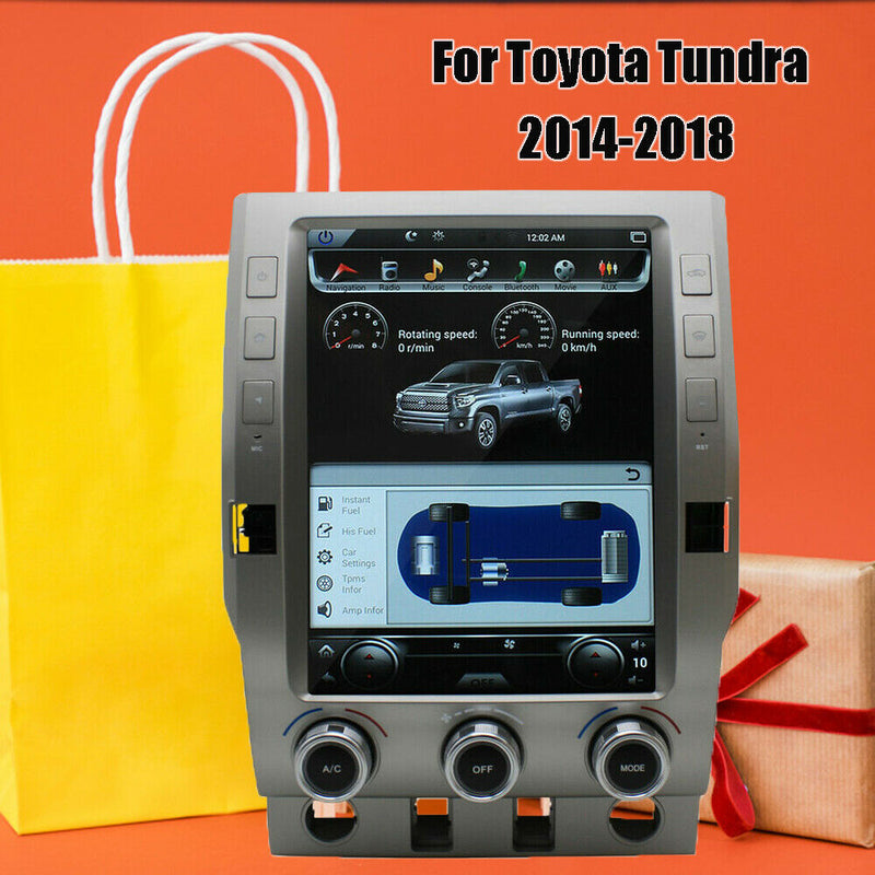 12.1" 2+64GB Tesla Style Full Screen Car Radio GPS For Toyota Tundra 2014-2018
