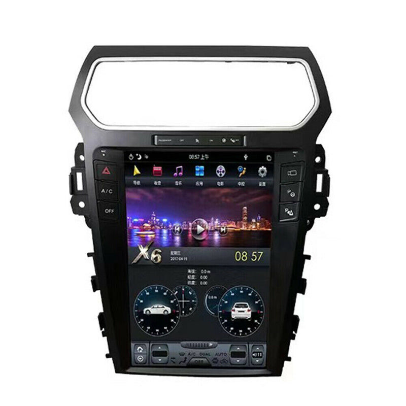 4+32 Android 9.0 Tesla Vertical Screen Car GPS Radio For Ford Explorer 2011-2019
