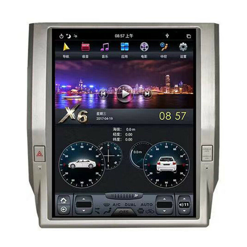 Android 9.0 Radio Vertical Full Screen Carplay GPS For Toyota Tundra 2012-2018