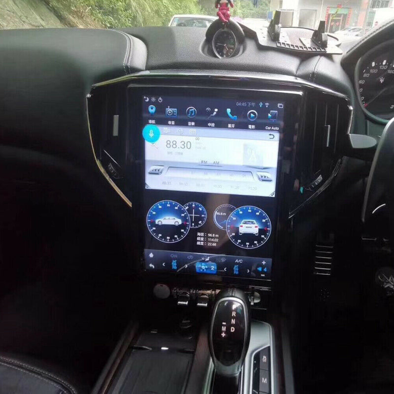 Android 8.1 Vertical Screen 4+64GB Car GPS Radio For Maserati Ghibli 2014-2019
