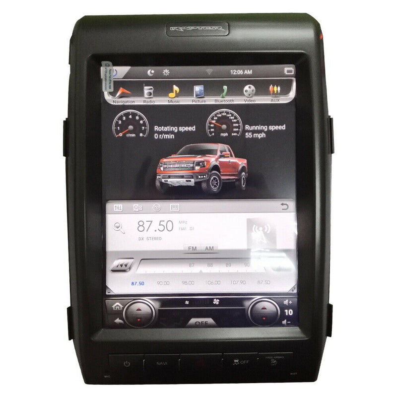 Android 9.0 Radio Vertical Tesla Screen GPS for Ford F-150 2010 2011 2012 2013