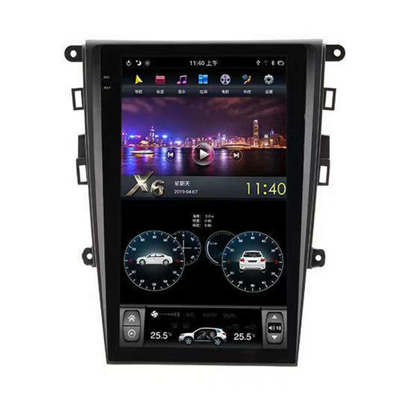 13.6” Android 9.0 Vertical Screen GPS Navigation Radio for Ford Mondeo 2013-2019