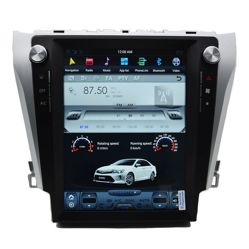 12.1" Android 9.0 Radio Tesla Vertical Screen Car GPS For Toyota Camry 2012-2016
