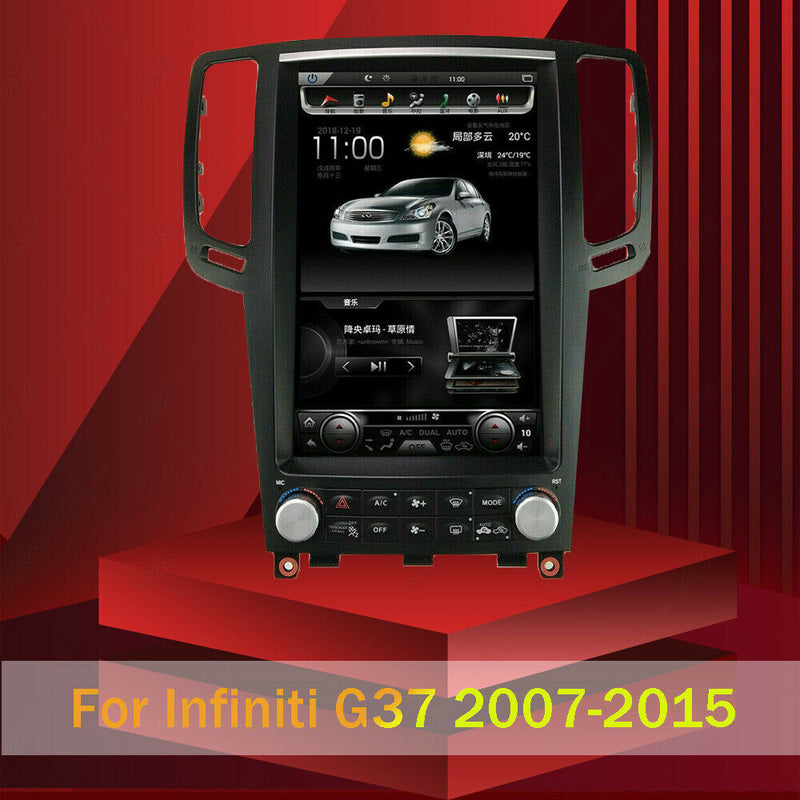 12.1" Android Tesla Vertical Big Screen Car GPS Radio For Infiniti G37 2007-2015