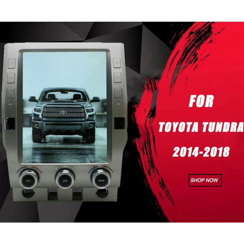 12.1" Android 9.0 Vertical Screen GPS Radio Carplay For Toyota Tundra 2014-2018