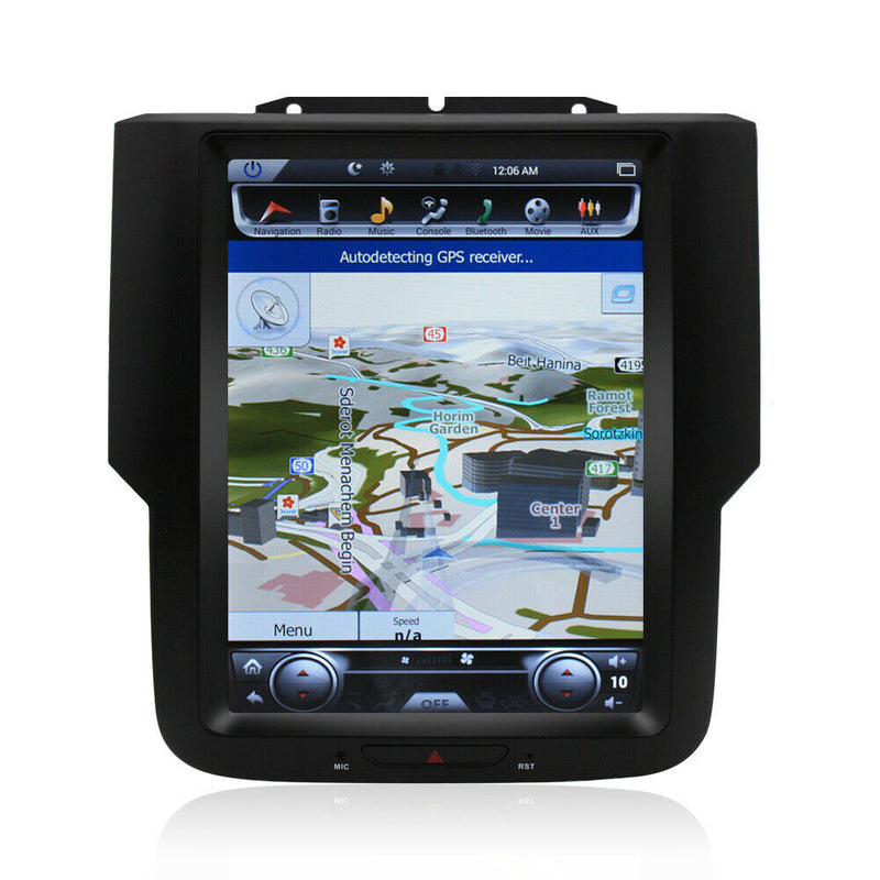 10.4" Android 9.0 Vertical Screen Radio GPS For Dodge Ram 1500 2500 2013-2019