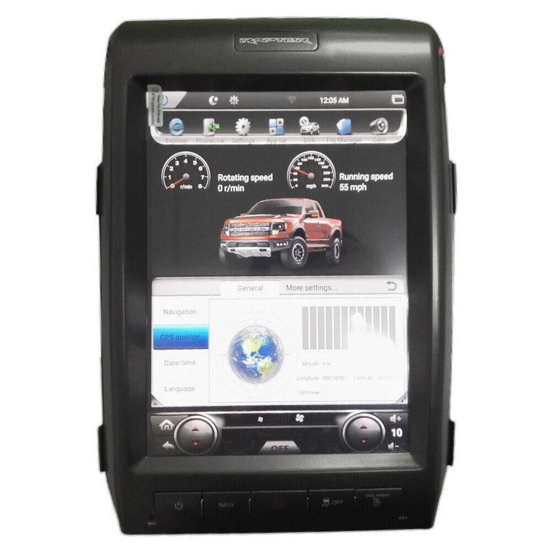 12.1" Android Radio Vertical Tesla Screen GPS for Ford F-150 2010 2011 2012 2013