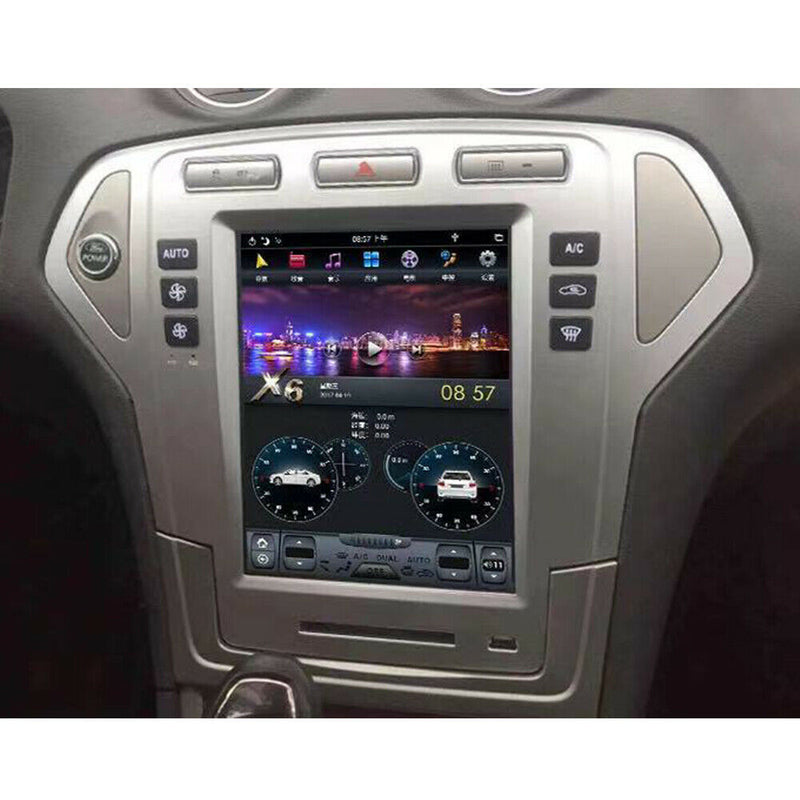 SILVER - Android 9.0 Tesla Vertical Screen GPS Radio For Ford Mondeo 2007-2010