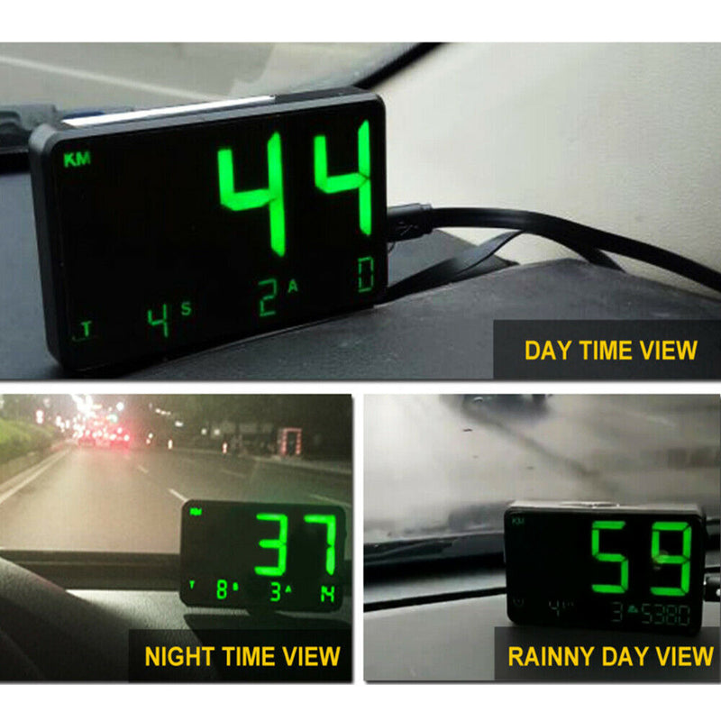 4.5" Full Screen GPS Speedometer Hud C80 Display Digital For Motorcycle Truck US