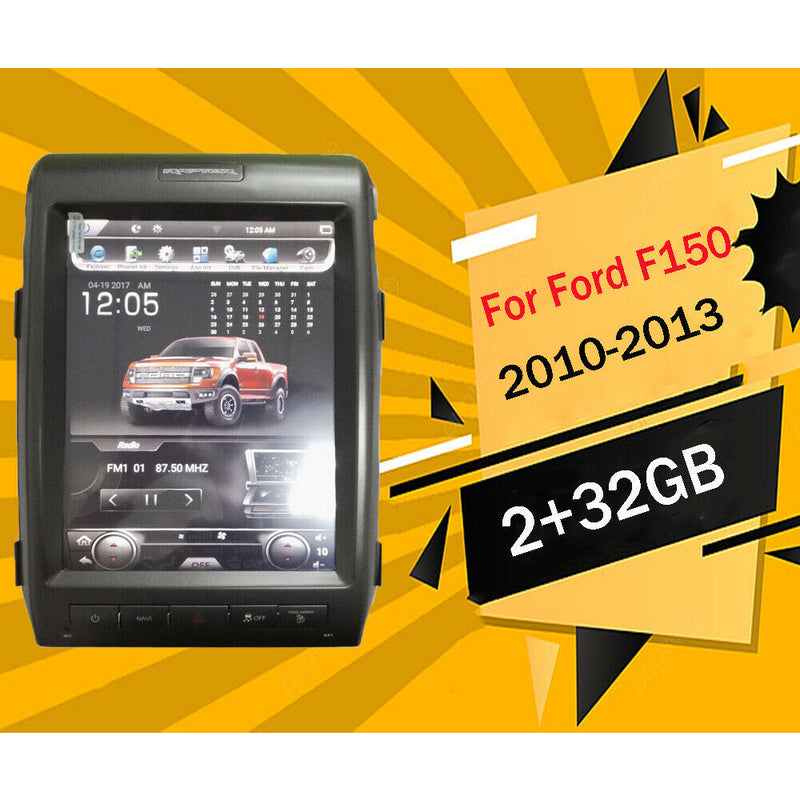 12.1" Android Radio Vertical Tesla Screen GPS for Ford F-150 2010 2011 2012 2013